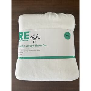 Re Style sheets QUEEN White Jersey New T Shirt Soft